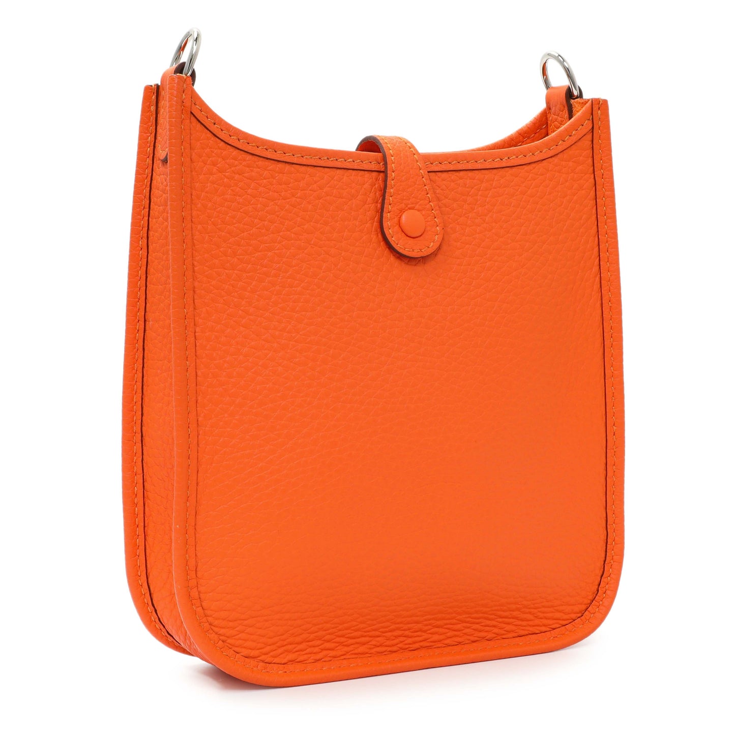 Exclusive Hermes Orange Clemence Evelyne TPM — Side View