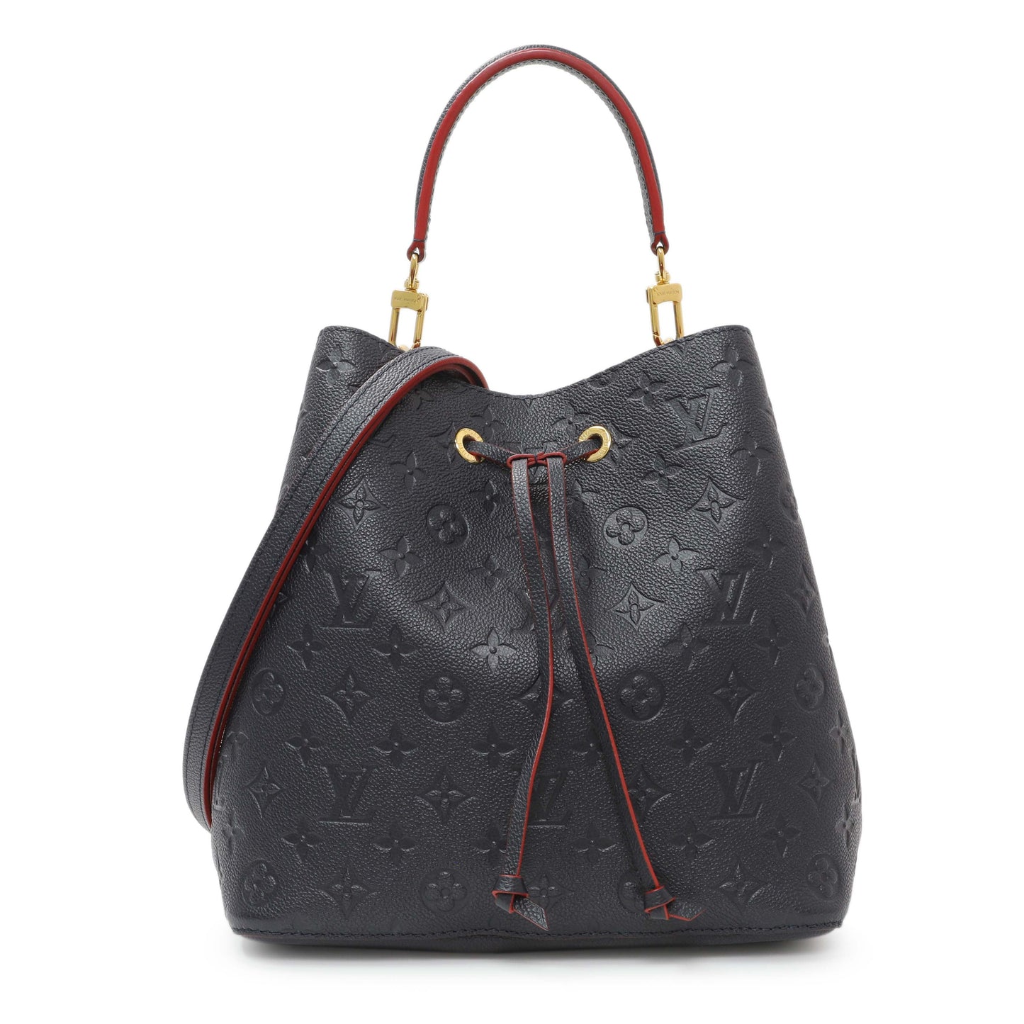 Exclusive Louis Vuitton Marine Rouge Empreinte Neonoe MM — Front View