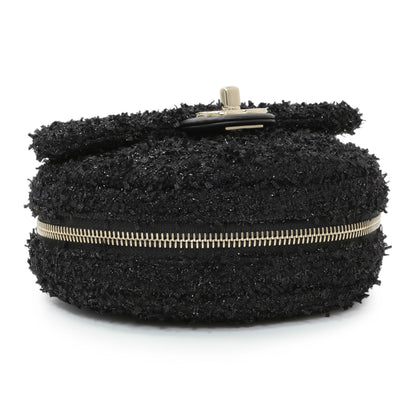 Exclusive Chanel Black Tweed Coco Beach Expandable Barrel Bag — Lifestyle View
