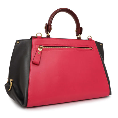 Exclusive Salvatore Ferragamo Multicolor Calfskin Sofia Shoulder Bag — Side View
