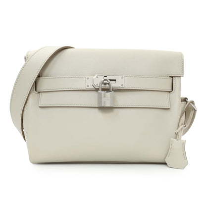Exclusive Hermes Craie Evercolor Kelly Messenger PM — Front View
