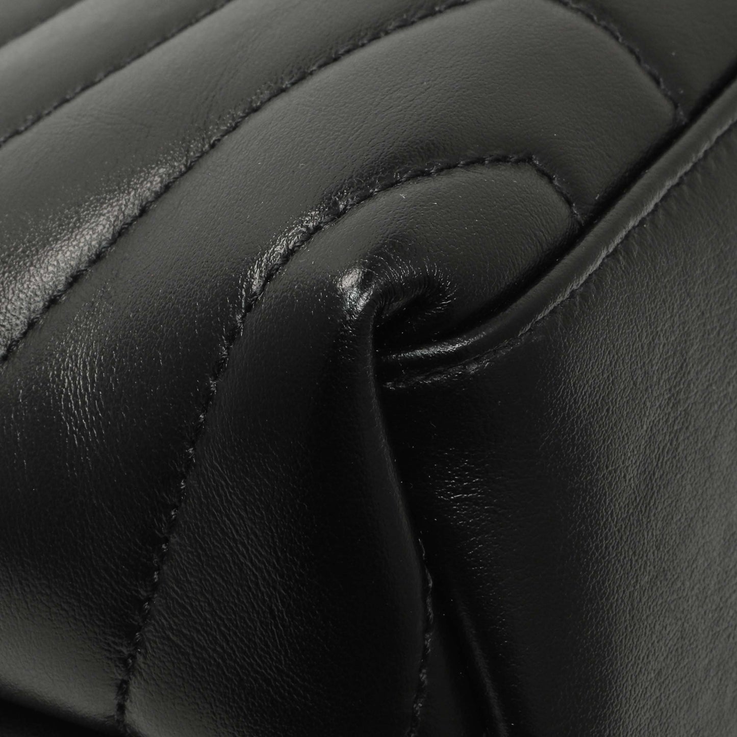 Exclusive Saint Laurent Black Calfskin Y Quilted Monogram Small Loulou Chain Satchel — Lifestyle View