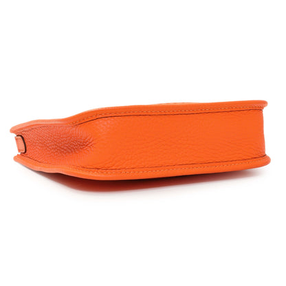 Exclusive Hermes Orange Clemence Evelyne TPM — Back View