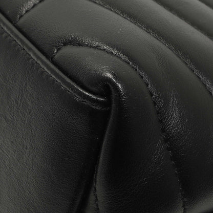 Exclusive Saint Laurent Black Calfskin Y Quilted Monogram Small Loulou Chain Satchel — Alternate View 7