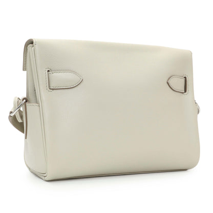 Exclusive Hermes Craie Evercolor Kelly Messenger PM — Side View