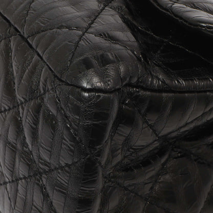 Exclusive Chanel Black Metallic Striped 2.55 Reissue Double Flap 227 — Lifestyle View