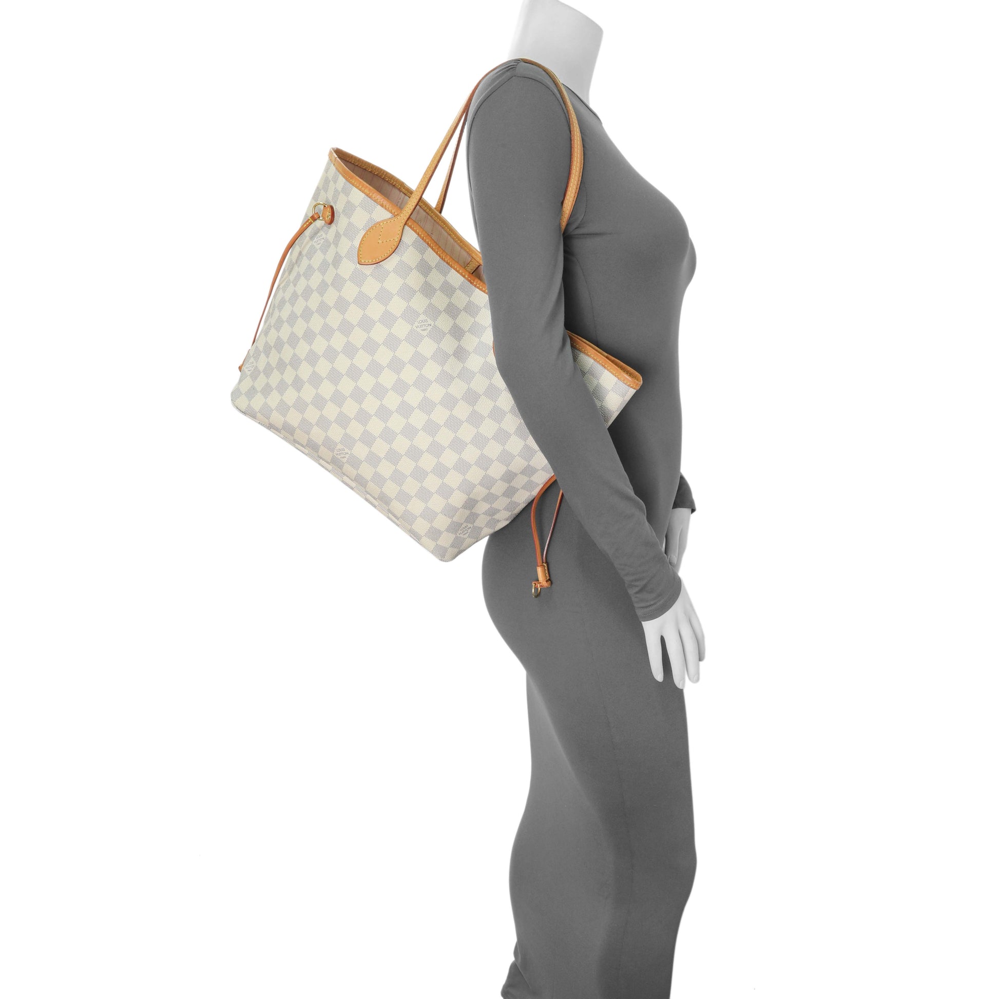 Exclusive Louis Vuitton Damier Azur Neverfull MM — Alternate View 12