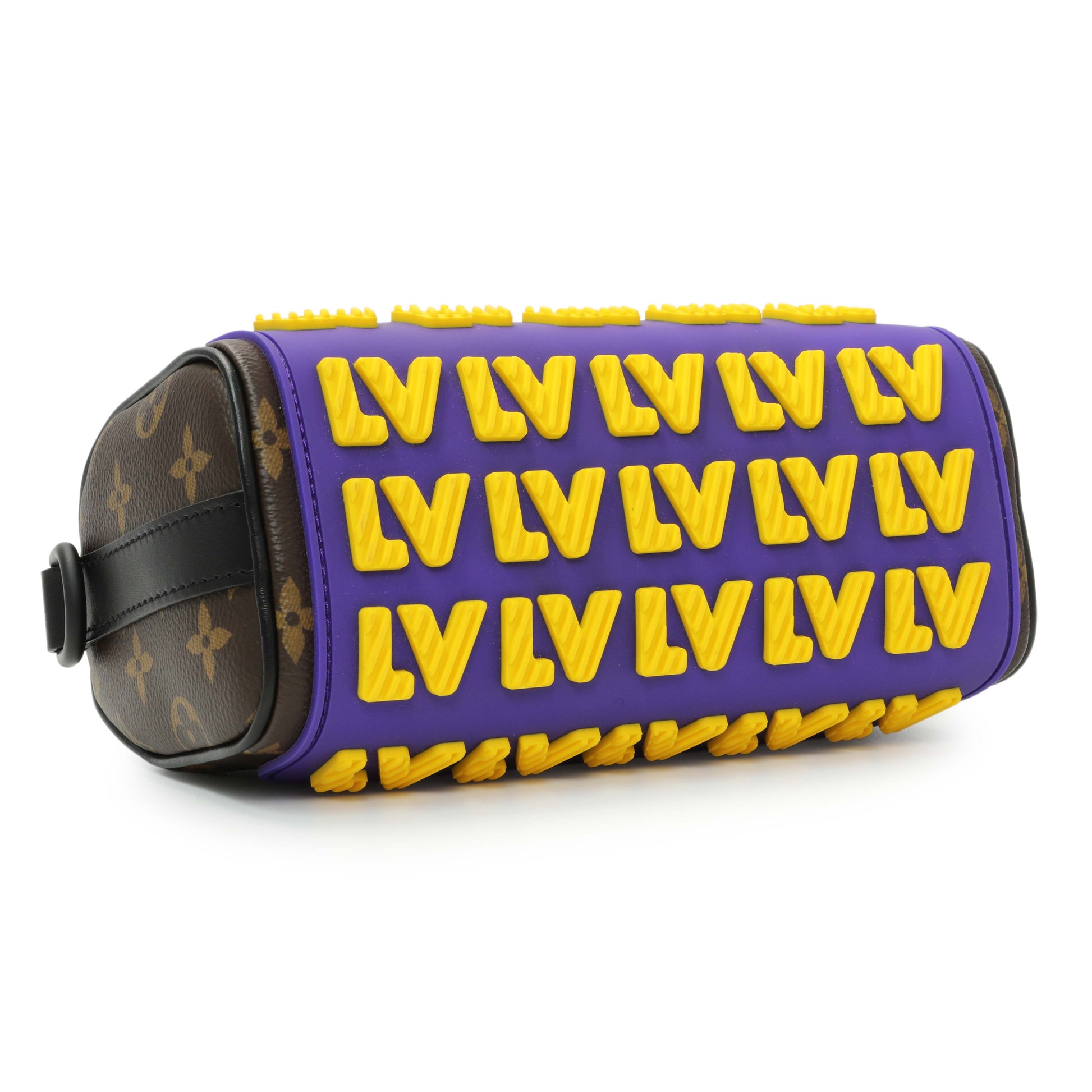 Exclusive Louis Vuitton Monogram LV Rubber Keepall XS — Back View