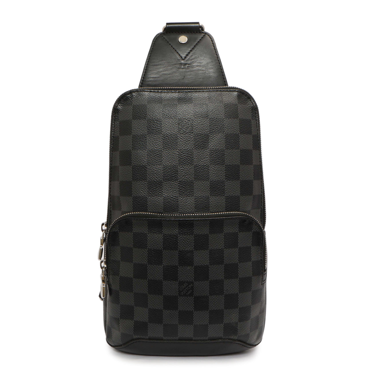 Exclusive Louis Vuitton Damier Graphite Avenue Sling Bag — Front View