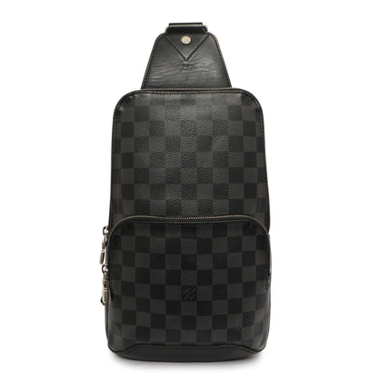 Exclusive Louis Vuitton Damier Graphite Avenue Sling Bag — Front View