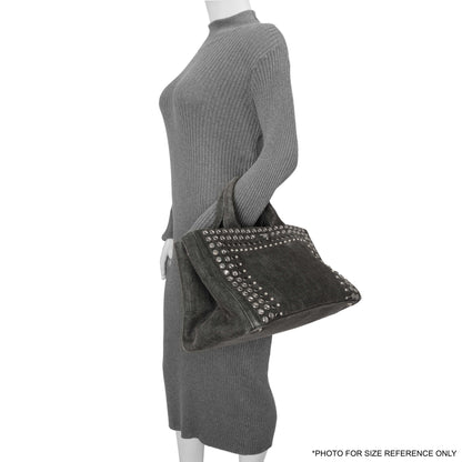 Exclusive Prada Grey Canapa Crystal Studded Tote — Alternate View 10