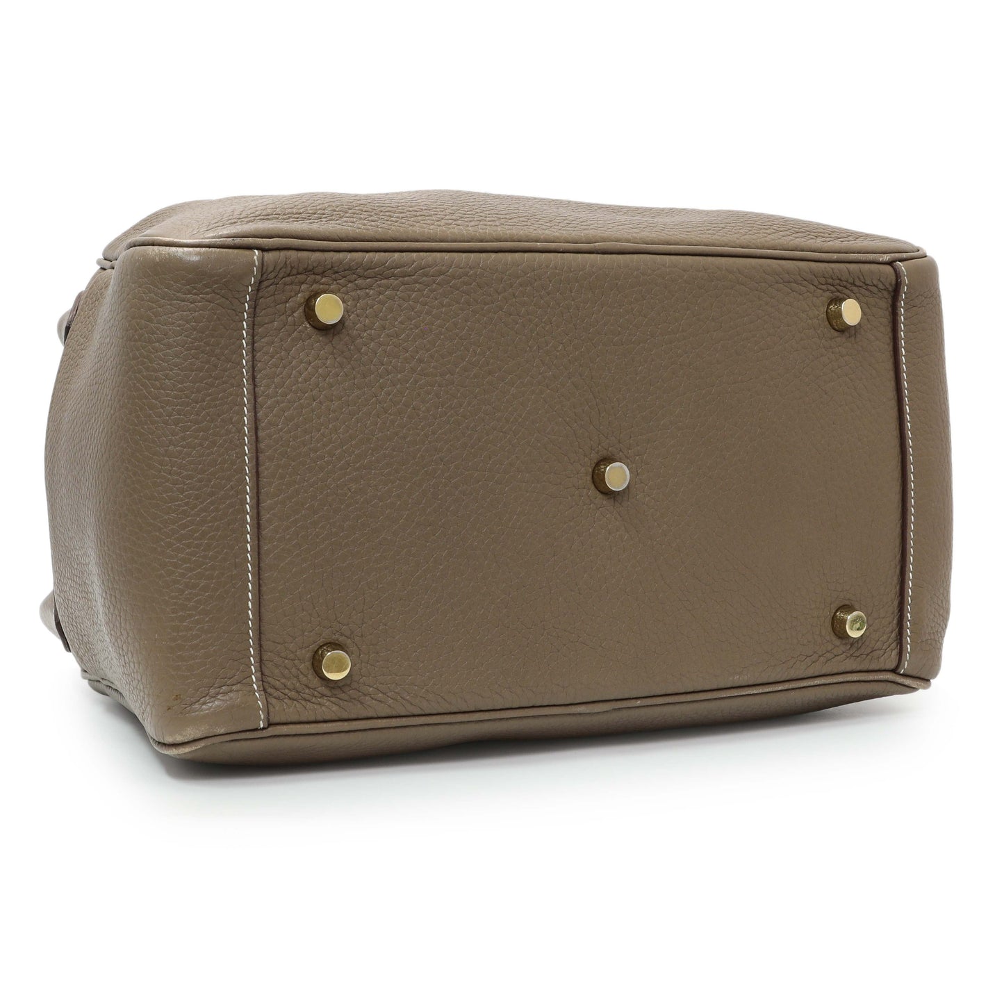 Exclusive Hermes Etoupe Taurillon Clemence Lindy 30 — Back View