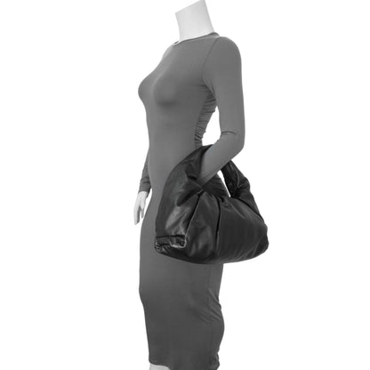 Exclusive Bottega Veneta Black Smooth Butter Calfskin Small The Shoulder Pouch — Alternate View 8