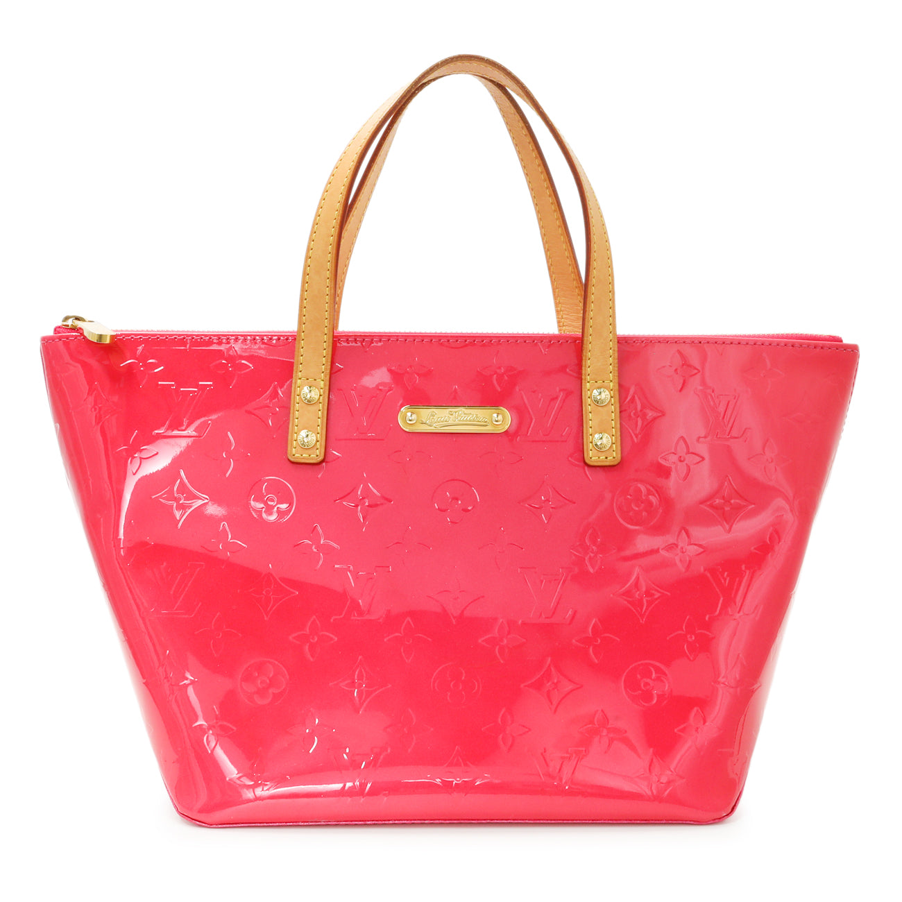 Exclusive Louis Vuitton Pink Vernis Bellevue PM — Front View