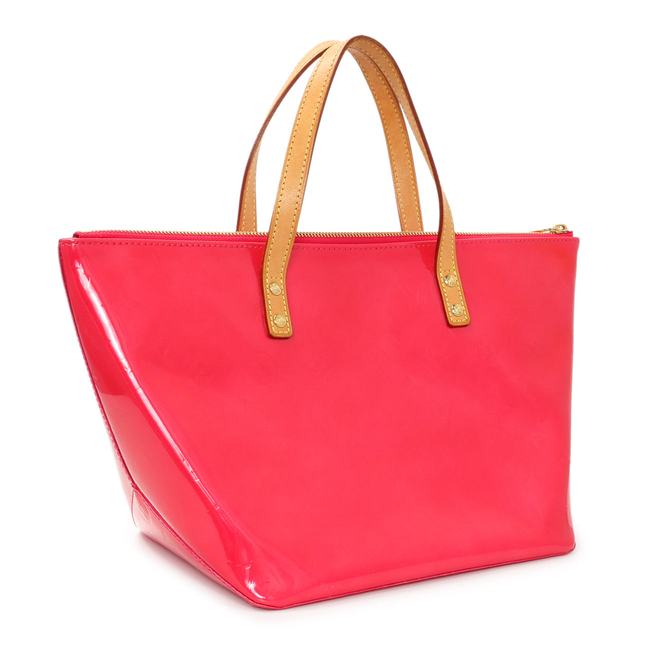Exclusive Louis Vuitton Pink Vernis Bellevue PM — Side View