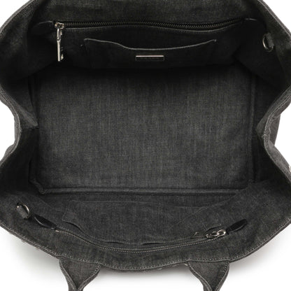 Exclusive Prada Grey Canapa Crystal Studded Tote — Alternate View 8