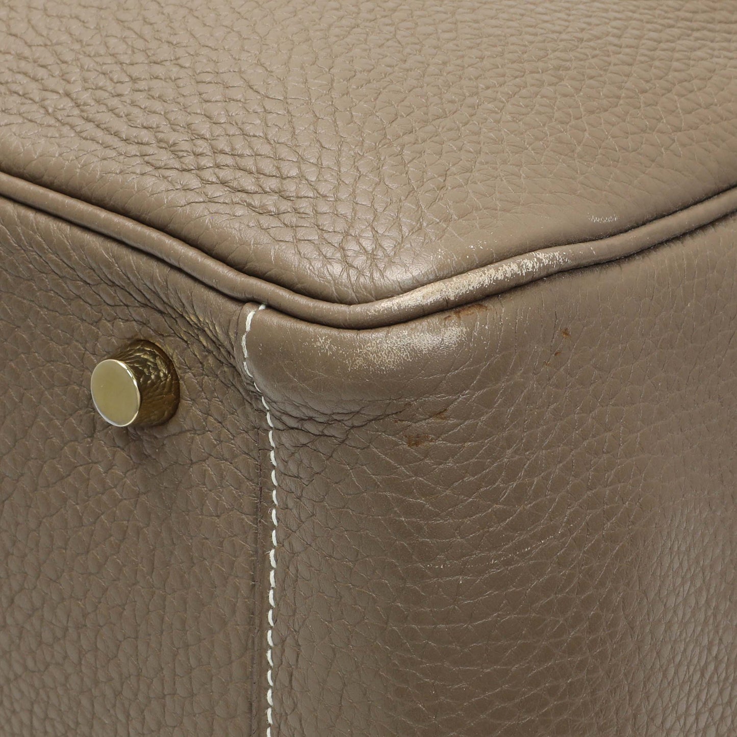 Exclusive Hermes Etoupe Taurillon Clemence Lindy 30 — Alternate View 7