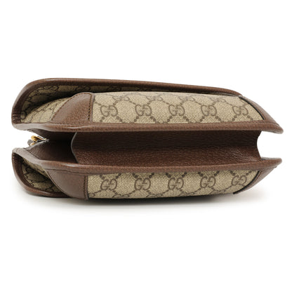 Exclusive Gucci GG Supreme Monogram Web Neo Vintage Small Messenger — Top View