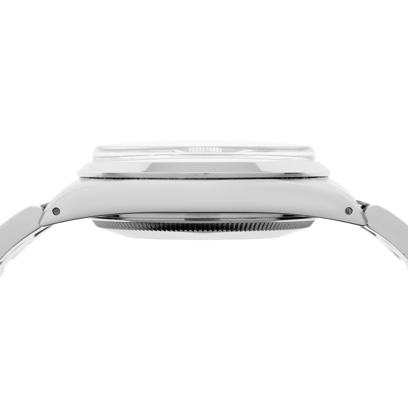 Exclusive Rolex Stainless Steel Oyster Perpetual Date 15000 — Back View