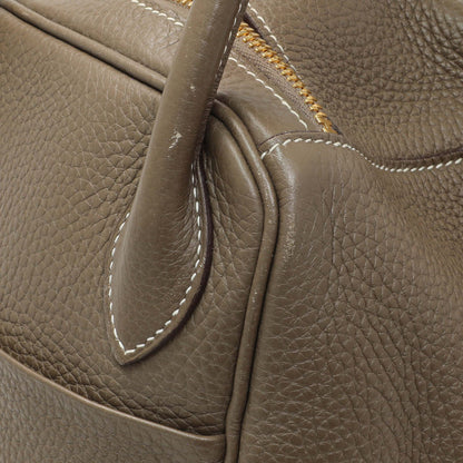 Exclusive Hermes Etoupe Taurillon Clemence Lindy 30 — Alternate View 8