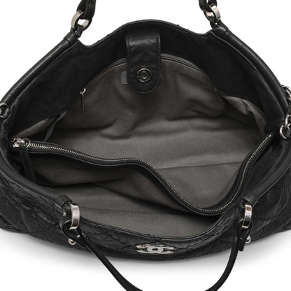 Exclusive Chanel Black Iridescent Quilted Calfskin Sea Hit Tote — Alternate View 8