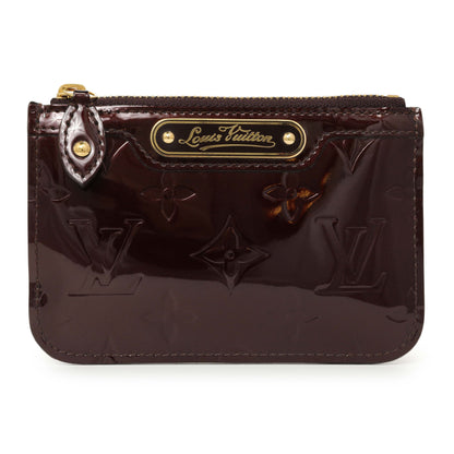 Exclusive Louis Vuitton Amarante Vernis Key Pouch — Front View