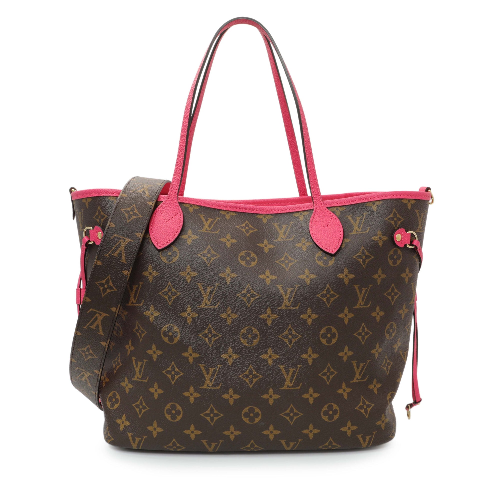Exclusive Louis Vuitton Neverfull Bandouliere Inside Out MM — Front View