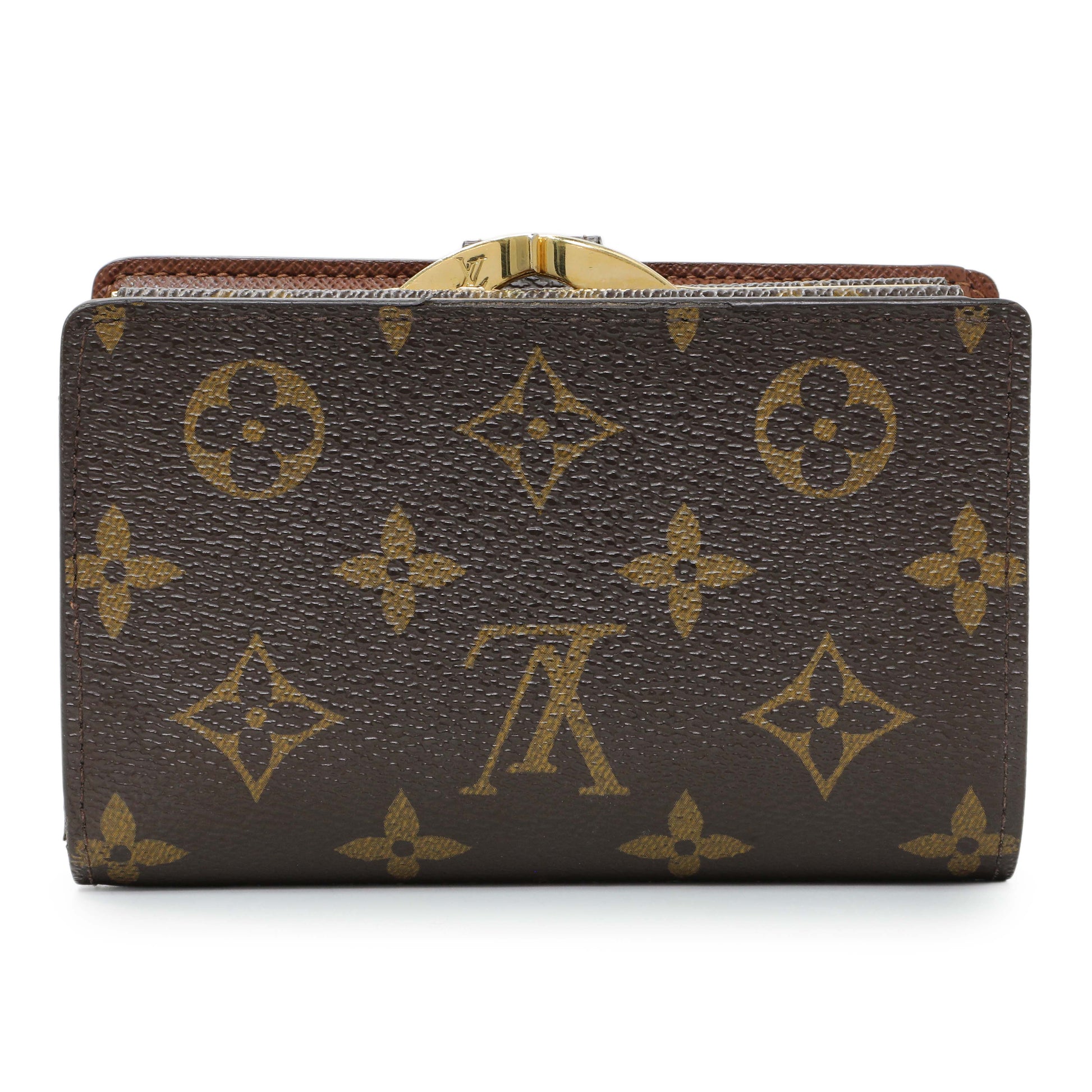 Exclusive Louis Vuitton Monogram French Purse Wallet — Side View