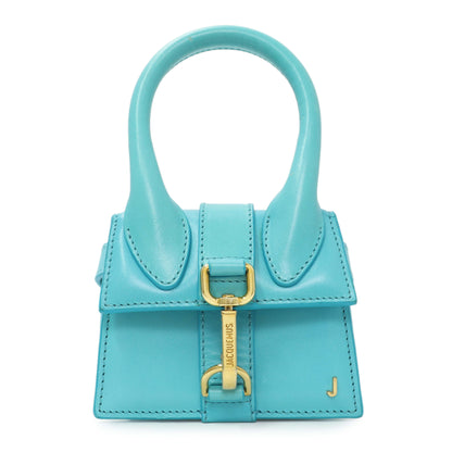 Exclusive Jacquemus Blue Smooth Calfskin Le Chiquito Montagne — Side View
