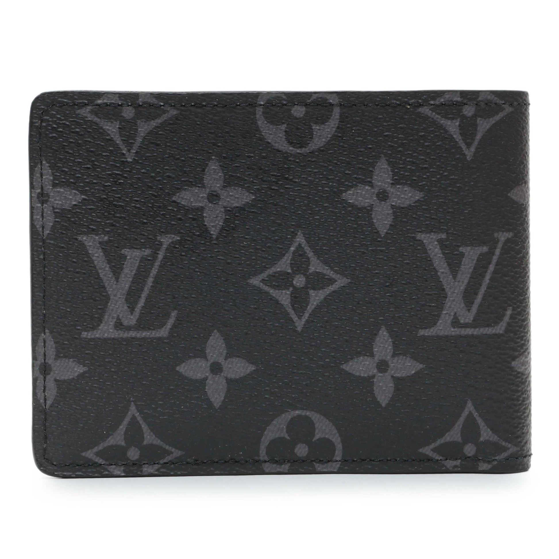 Exclusive Louis Vuitton Monogram Eclipse Multiple Wallet — Side View