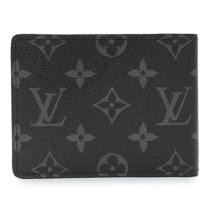 Exclusive Louis Vuitton Monogram Eclipse Multiple Wallet — Side View