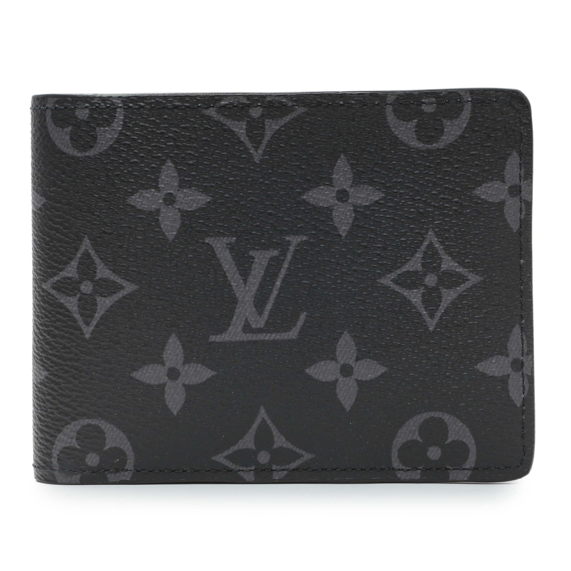 Exclusive Louis Vuitton Monogram Eclipse Multiple Wallet — Front View