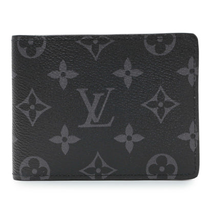 Exclusive Louis Vuitton Monogram Eclipse Multiple Wallet — Front View