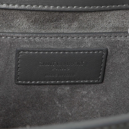Exclusive Saint Laurent Grey Calfskin Medium Monogram Sunset — Alternate View 11