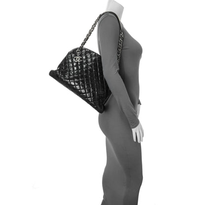 Exclusive Chanel Glazed Calfskin Quilted Large Mademoiselle Bowling Bag — Alternate View 12