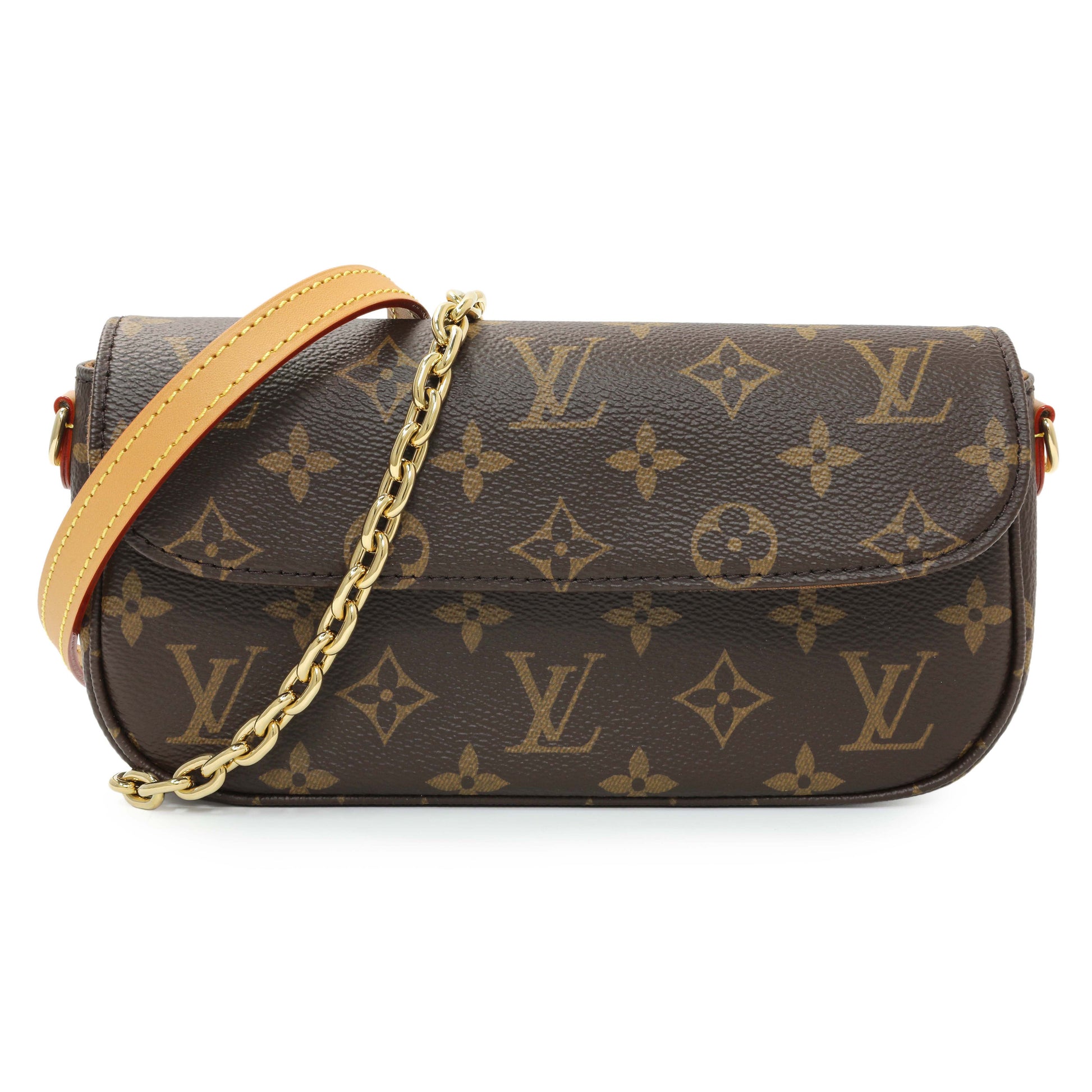 Exclusive Louis Vuitton Monogram Ivy Wallet On Chain — Front View