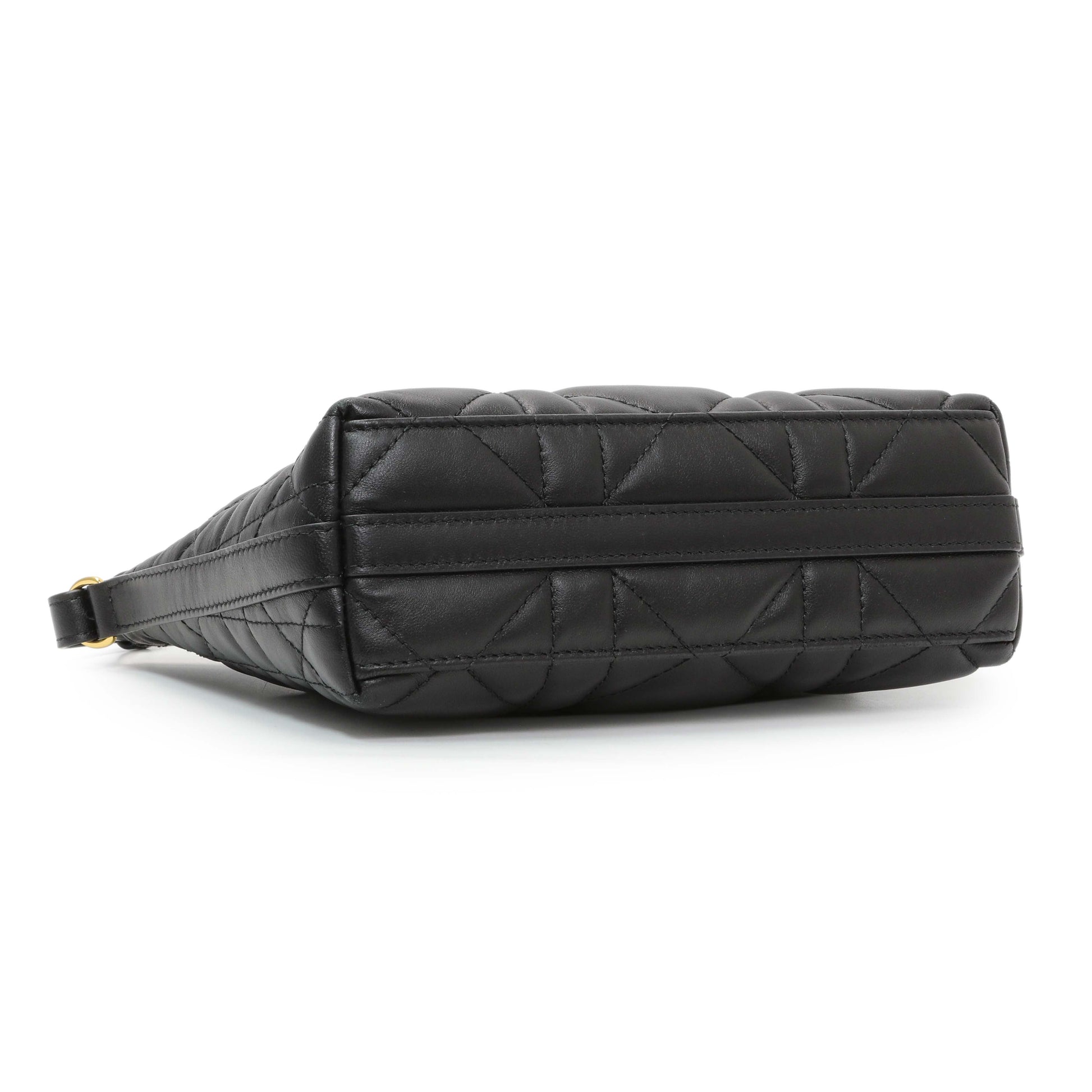 Exclusive Christian Dior Black Miss Caro Diorling Mini Bag with Chain — Back View