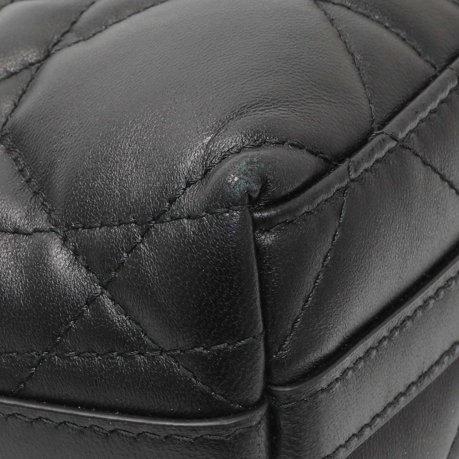 Exclusive Christian Dior Black Miss Caro Diorling Mini Bag with Chain — Top View