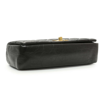 Exclusive Chanel Black Quilted Aged Calfskin Pondichery Flap — Back View