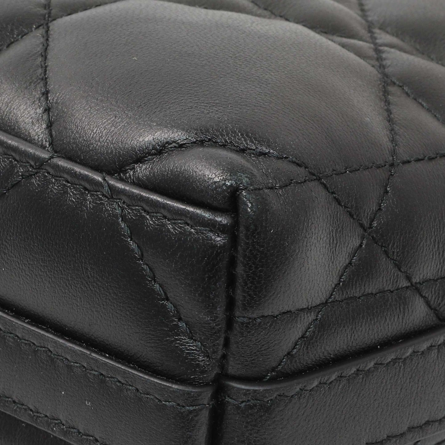 Exclusive Christian Dior Black Miss Caro Diorling Mini Bag with Chain — Detail View