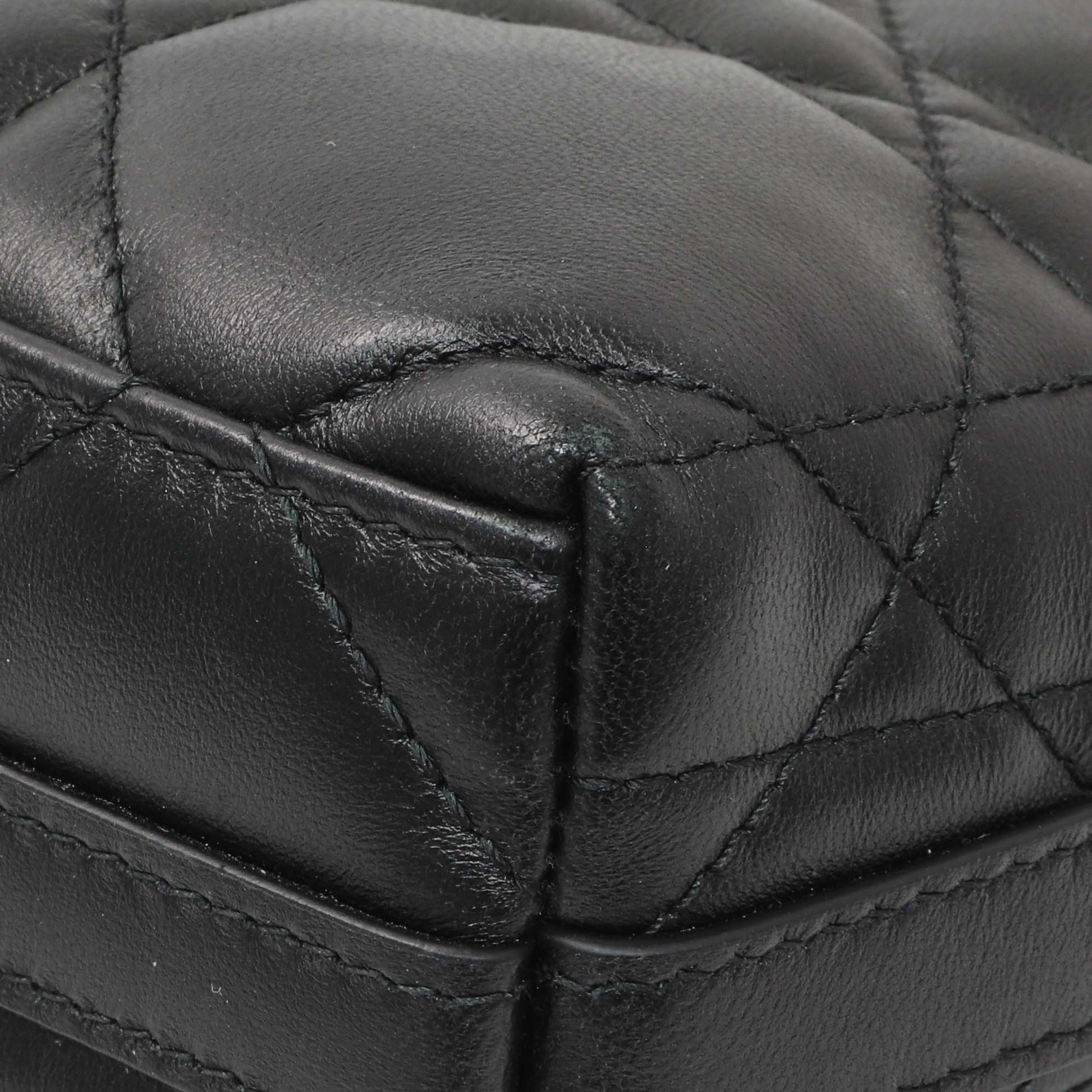 Exclusive Christian Dior Black Miss Caro Diorling Mini Bag with Chain — Detail View