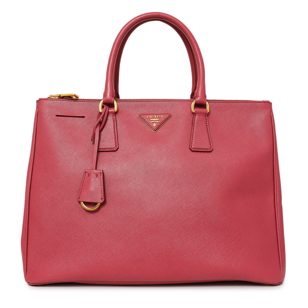 Exclusive Prada Bruyere Saffiano Large Galleria Double Zip Tote — Front View