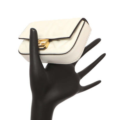 Exclusive Fendi White Nappa Matisse FF Embossed Nano Baguette Charm — Alternate View 9