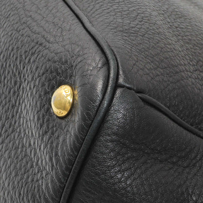 Exclusive Prada Black Vitello Daino Shopping Tote — Alternate View 7