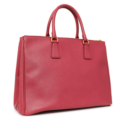 Exclusive Prada Bruyere Saffiano Large Galleria Double Zip Tote — Side View