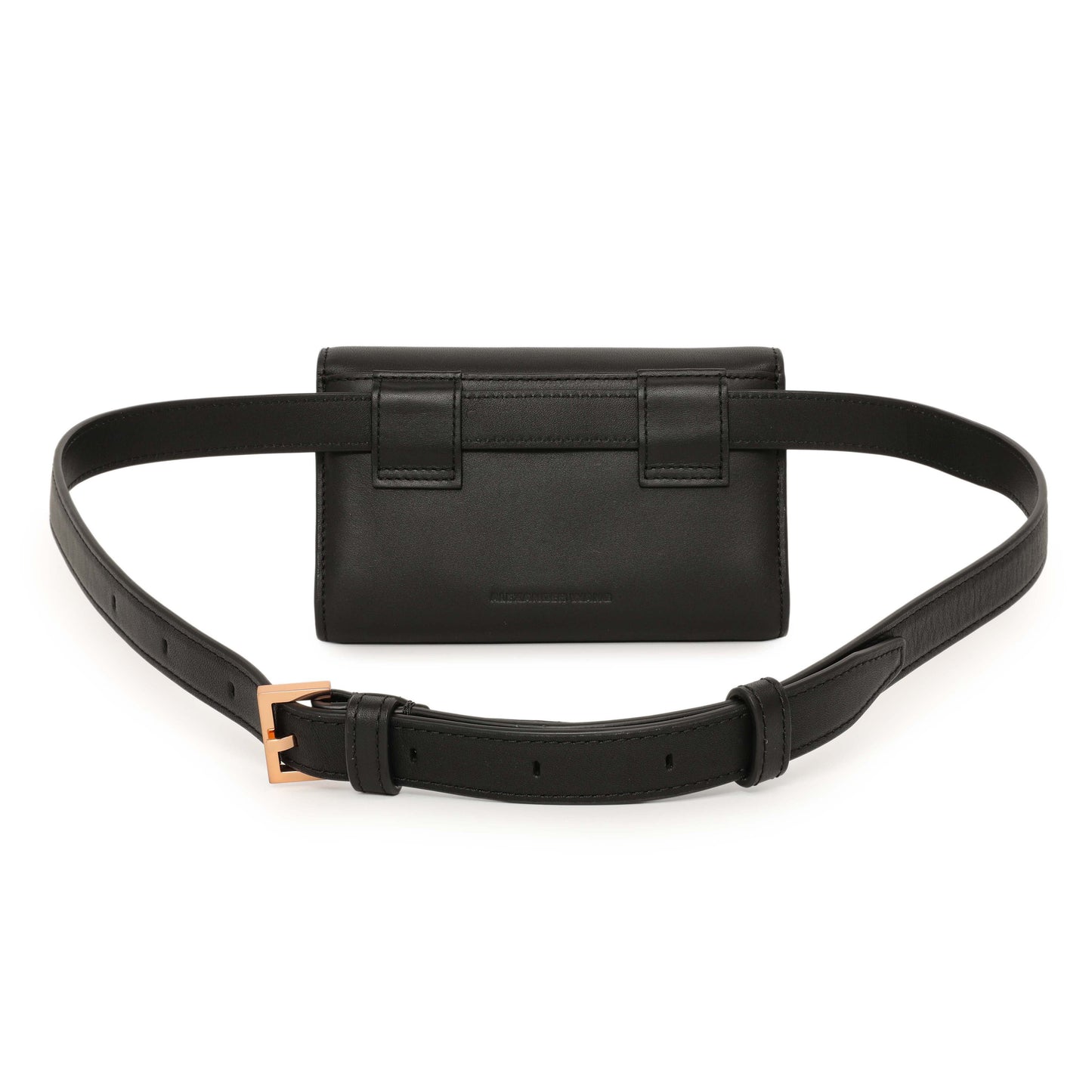 Exclusive Alexander Wang Black Calfskin Prisma Belt Bag — Side View