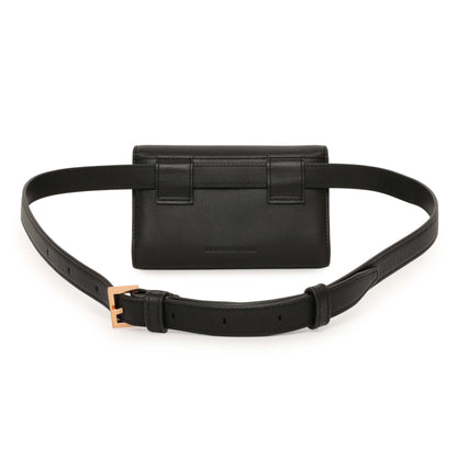 Exclusive Alexander Wang Black Calfskin Prisma Belt Bag — Side View
