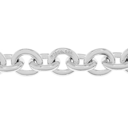 Exclusive Tiffany & Co. Sterling Silver Round Link Bracelet — Side View