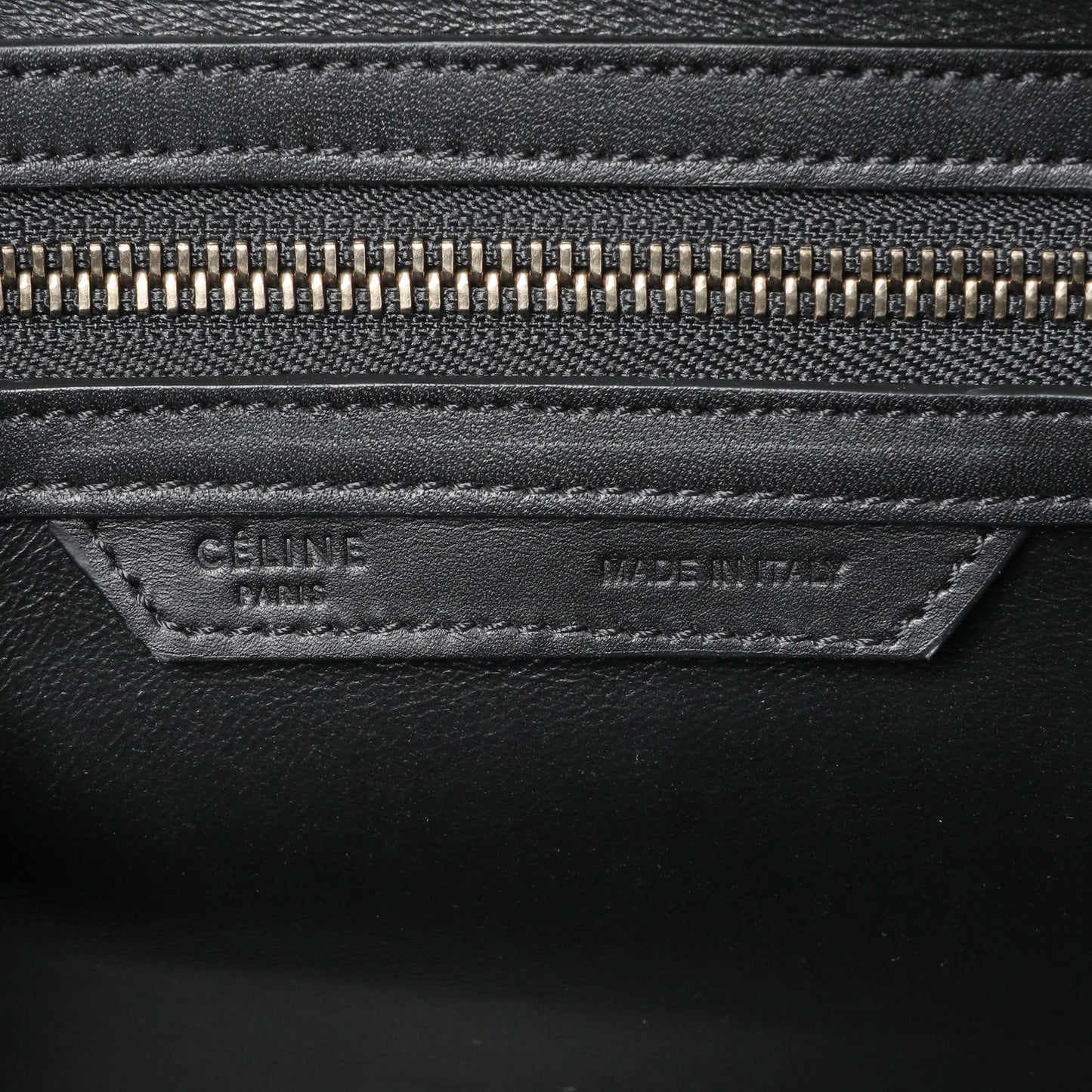 Exclusive Celine Tricolor Calfskin Suede Micro Luggage Tote — Alternate View 9