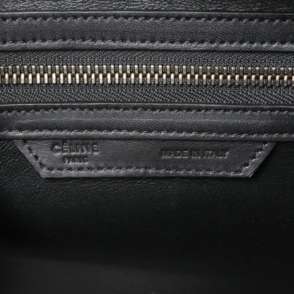 Exclusive Celine Tricolor Calfskin Suede Micro Luggage Tote — Alternate View 9
